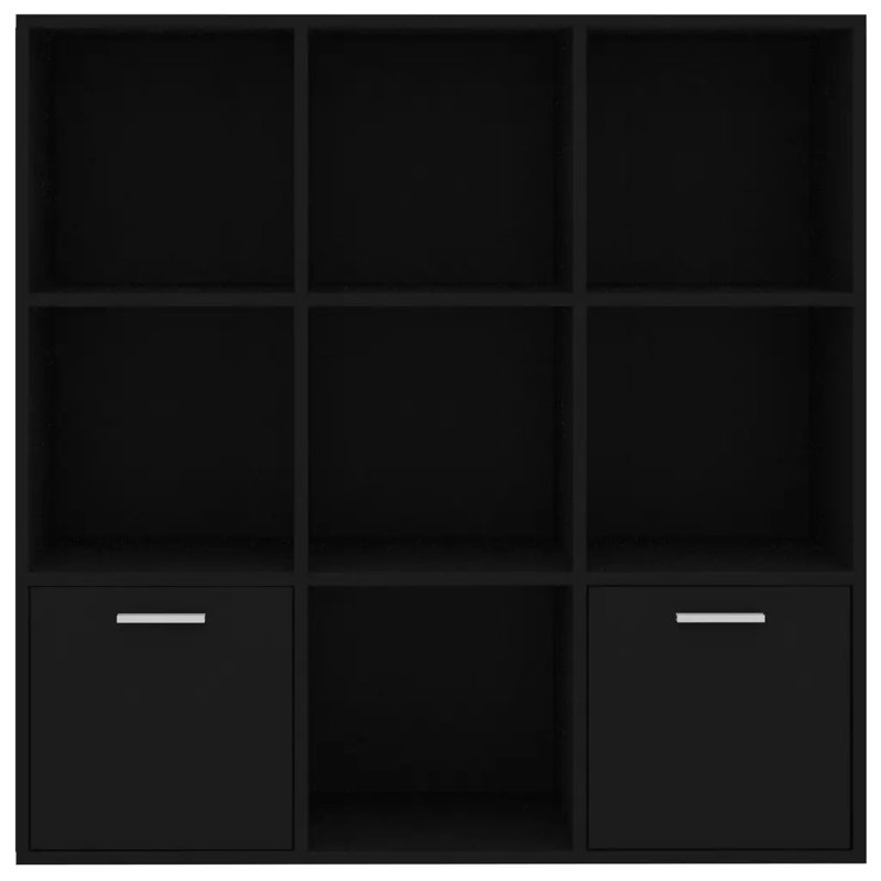 Arundhati Cube Bookcase, Black, 98cm H x 98cm W x 30cm D