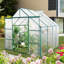 Base surélevée en polycarbonate à double porte et serres en aluminium robustes-102843983-102843985