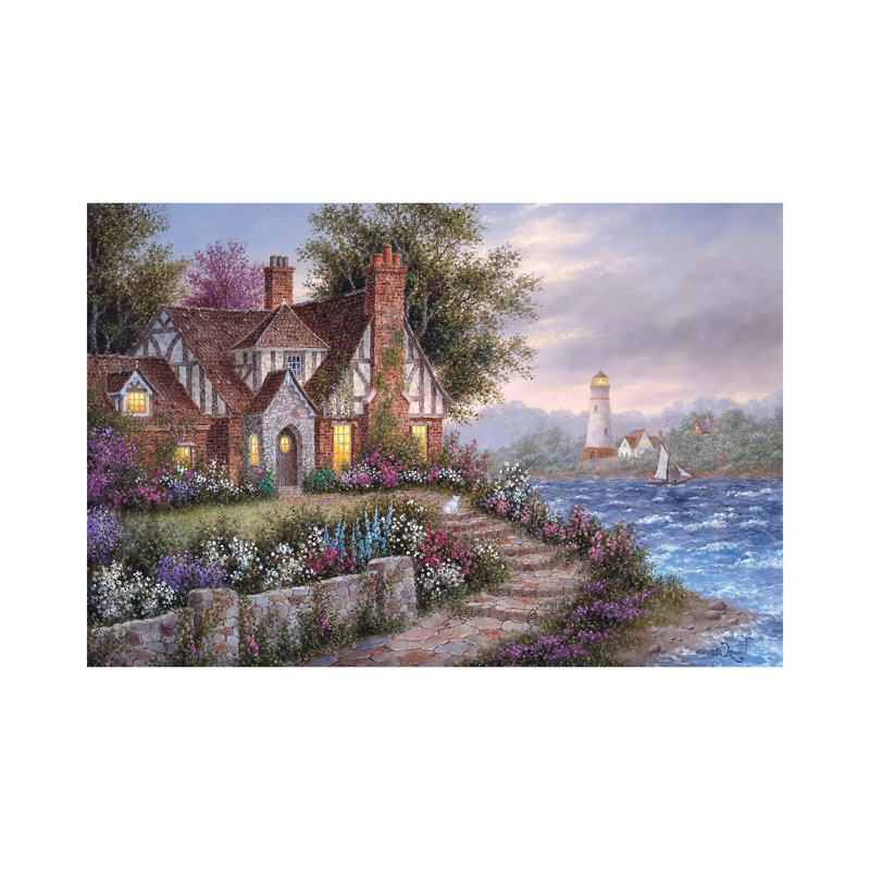 Seaside Manor by Dennis Lewan - Wrapped Canvas Gallery-Wrapped Canvas Giclée, 66.04 cm H x 45.72 cm W x 3.175 cm D