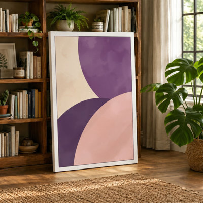 Soft Geometries Minimalist - Wrapped Canvas