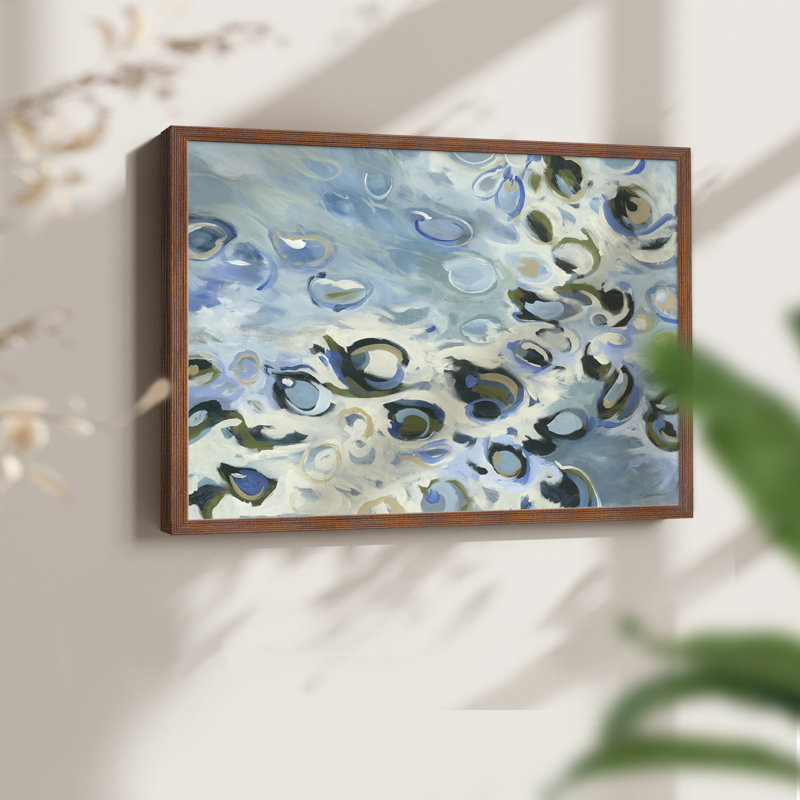 Washed Ashore -Framed Print - Restickable, H 11 po x l 14 po, Noyer
