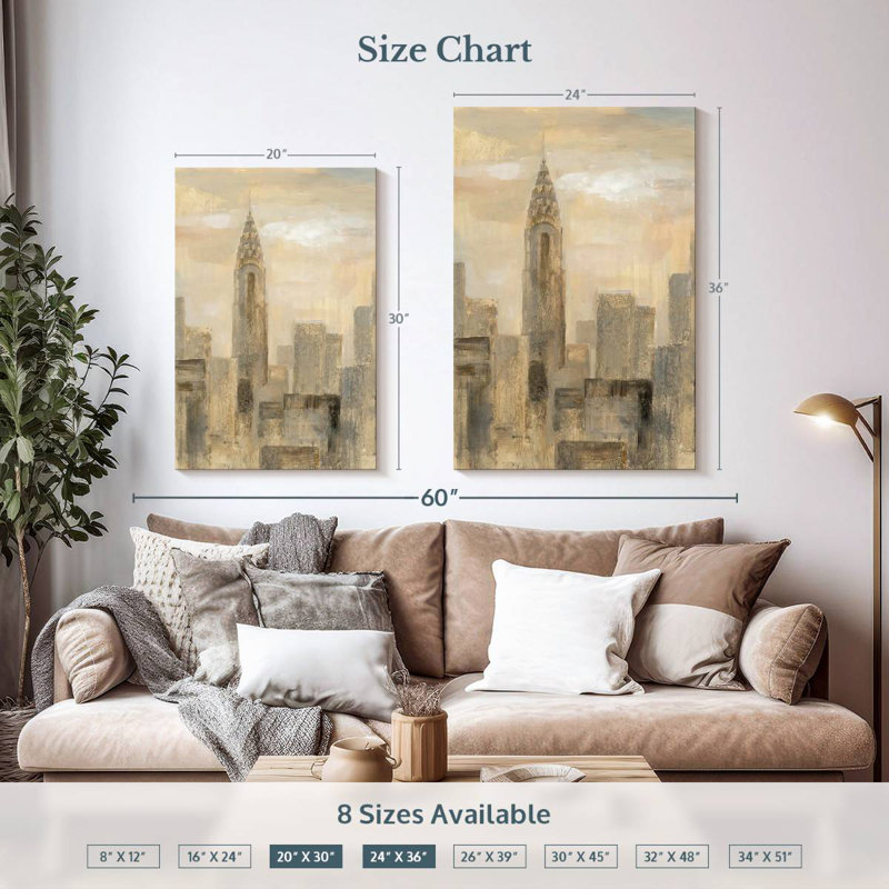 Lilie City Blocks I, 36" H x 24" W