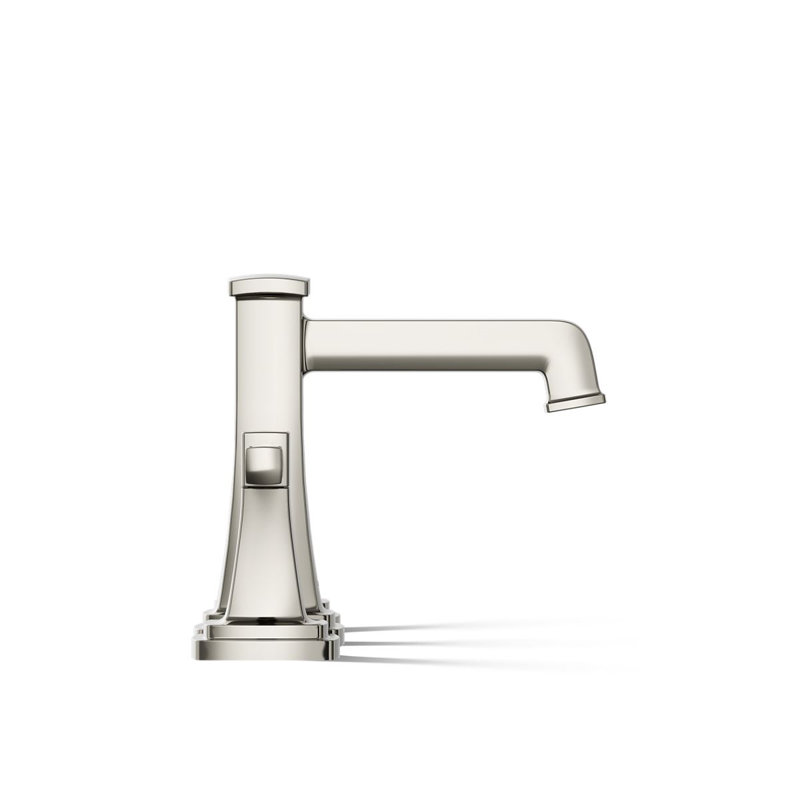 Riff Widespread Bathroom Sink Faucet, Vibrant Brushed Moderne Brass, 0.5 GPM