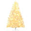 Arbre de Noël artificiel de 6 pi de hauteur, 220 blanc chaud, 638 branches, ouverture automatique, blanc, antidéflagrant, étapes d'installation pratiques, arbre en plastique avec lumières DEL, plastique, ignifuge, rapide