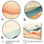 «Blue Beige Minimalims Fludity» sur impression sur toile-88518320-88518325