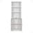 1 Doors Bookshelf With USB Port And 3 Open Shelves Bookcase Side Cabinet
