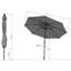 Parasol de marché solaire 9 'à DEL-985043365
