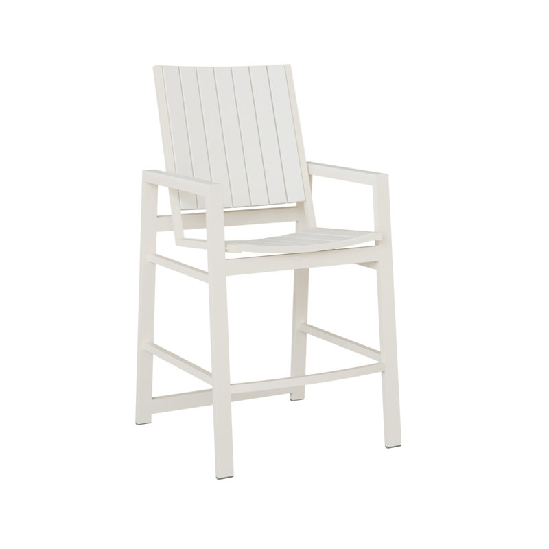 Chaise de bar Delainah, Blanc