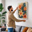 Tropical Garden Botanical - Wrapped Canvas-899621536-899621539