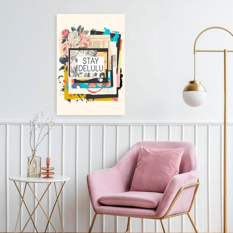 Art contemporain, art abstrait abstrait et coloré, H 24 po x l 16 po