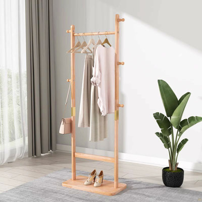 Ensemble de supports en bois massif de 23,6 x 11 x 71 pouces. Ce produit est fait d'un matériau écologique, facile à assembler, élégant et stylé. Il peut être placé dans la chambre / entrée / salon (naturel)