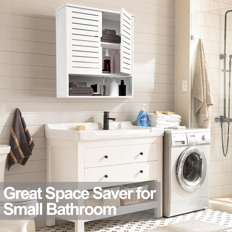 Armoire de salle de bain Linza, Blanc
