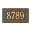 Oakleaf 1-Line Wall Address Plaque-173517951-173517938