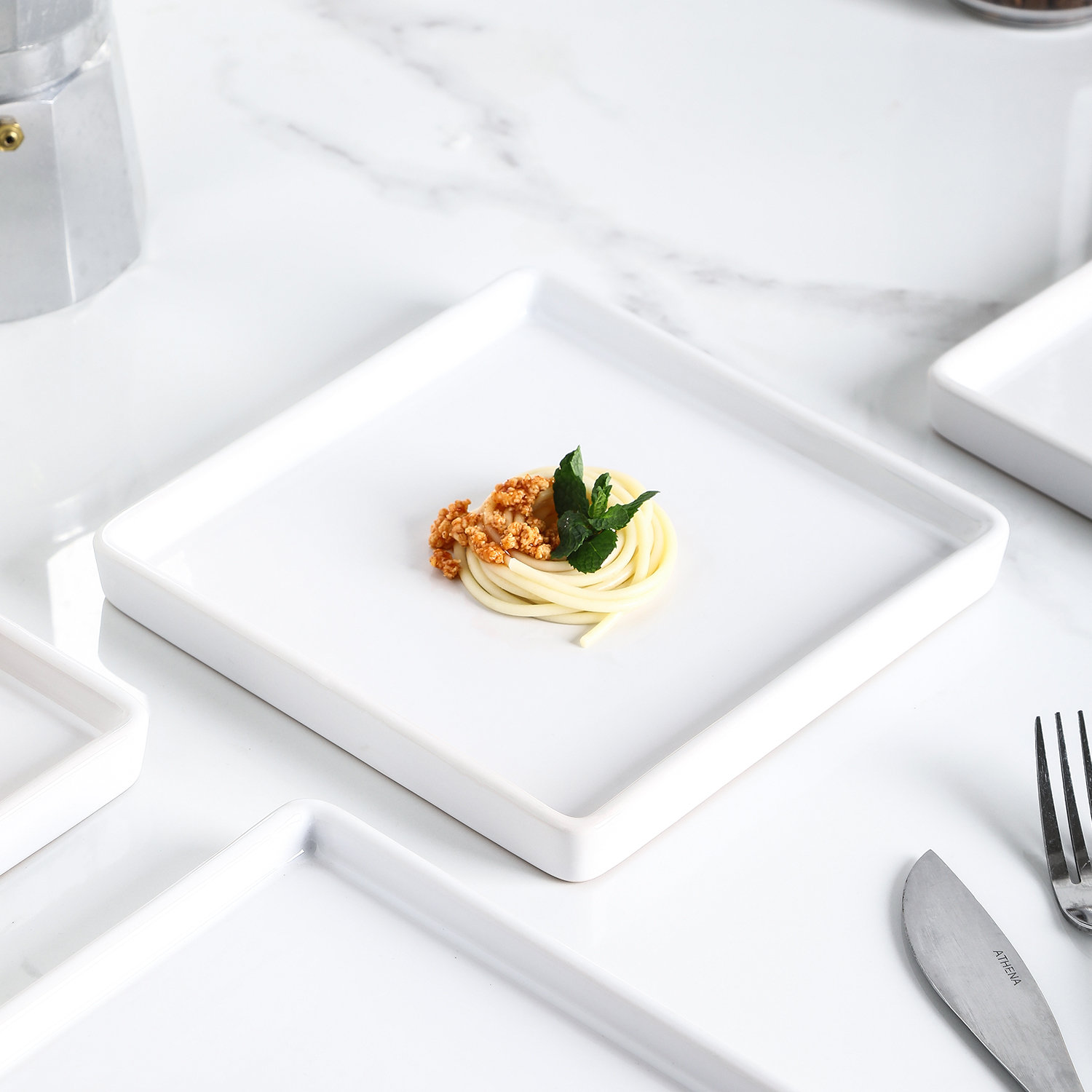 Grace 7" Salad Plate, White