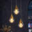 3-Light Plated Brass Teardrop LED Mini Crystal Pendant Light, Glam Hanging Light for Kitchen Island Bedroom Living Room