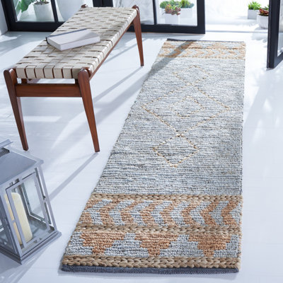 Tapis en jute tissé à la main Nicola Kilim Southwestern