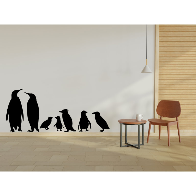 Penguins Wall Decal Penguins Set Wall Art Animals Wall Vinyl Stickers Arctic Animals Wall Sticker Decor Nursery Wall Art Penguin Mural 245LU
