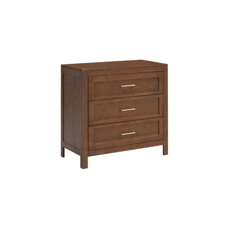 Reign 3 Drawer Dresser In Walnut, Walnut