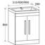 Whitfield 600mm Single Bathroom Vanity with Integrated Glass Basin-32914019
