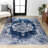 Rosalia Cottage Medallion Navy/Ivory Rug-2127369327