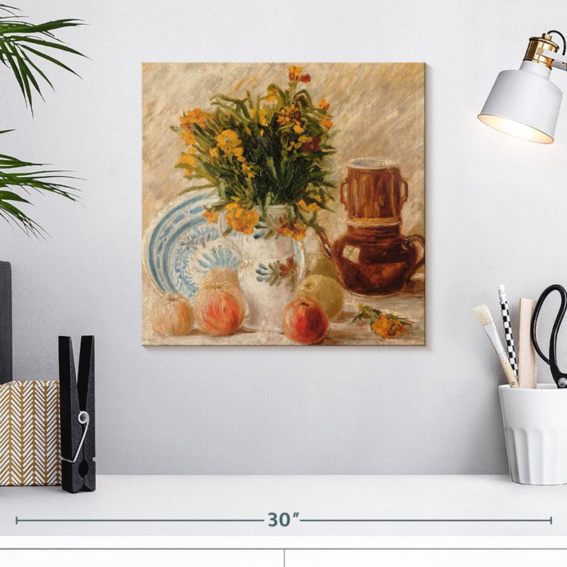 Yarlin nature morte aux pommes, H 16 po x l 16 po