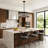 Modern 6-Light Dimmable Drum Crystal Chandelier