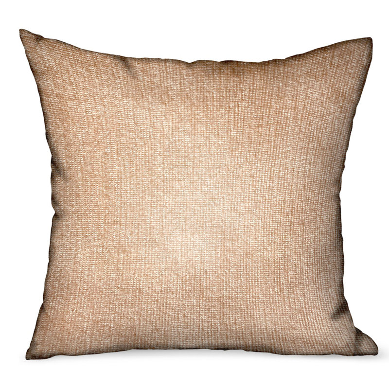 Housse de coussin et insert de luxe Plutus Honey 12 po x 20 po Lust, H 18 po x l 18 po, Blanc cassé, Carré