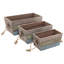 Solid Wood 3 Piece Decorative Bin Set