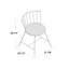 Chaise d'appoint en métal Johanna-1096465000