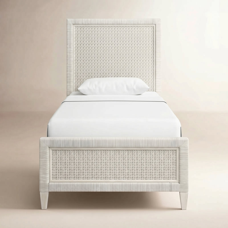 Naples Low Profile Standard Bed, Twin, Bisque