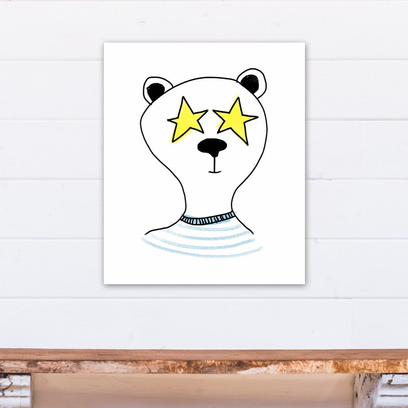 Art sur toile panda superstar Spears, H 24 po x l 20 po x P 1,25 po, Toile tendue