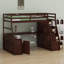 Lit mezzanine avec tiroirs, tablettes et bureau-75856167-88010932