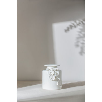 Off White Ceramic Table Vase