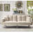 Syliva 80" Square Arm Sleeper Sofa Bed-1024034490