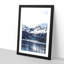 Snow Covered Mountains in Juneau Alaska - Picture Frame Painting Print-56738558-56738563