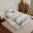 Lamari Solid Wood Storage Platform Bed with Footboard & Under Bed Drawers-4975702-4974094