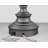 Forza -  28" Gunmetal Touch Switch Table Lamp with USB Ports