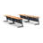 Commercial-Grade 72" Folding Training Table with Power, USB-C & USB-A – Mobile Conference & Classroom Table