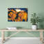 Little Yellow Horses Classic Abstract Contemporary Horse Landscape Wildlife Wall Art Print 1 Piece Wrapped Canvas Wall Art-1343206655