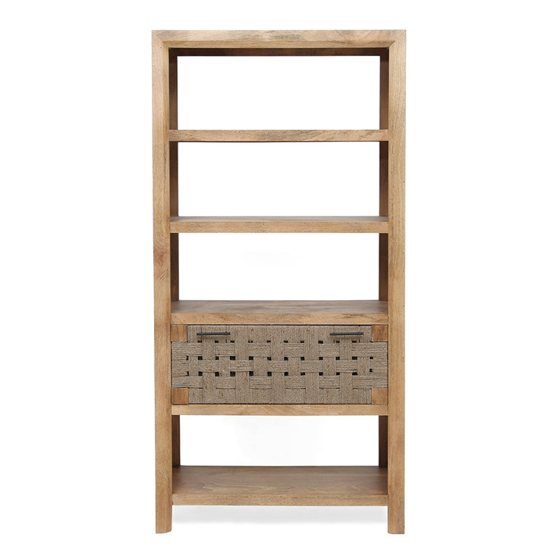 36x15x72" Shelf With Drawer,Natural