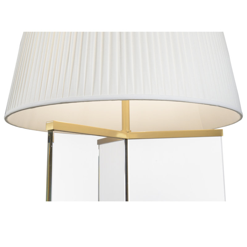 Frederick Cooper 37" Brushed Brass/Transparent Table Lamp