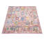 Tapis rose rembourré antidérapant 1/4 po de qualité supérieure rose Oushak-102526418