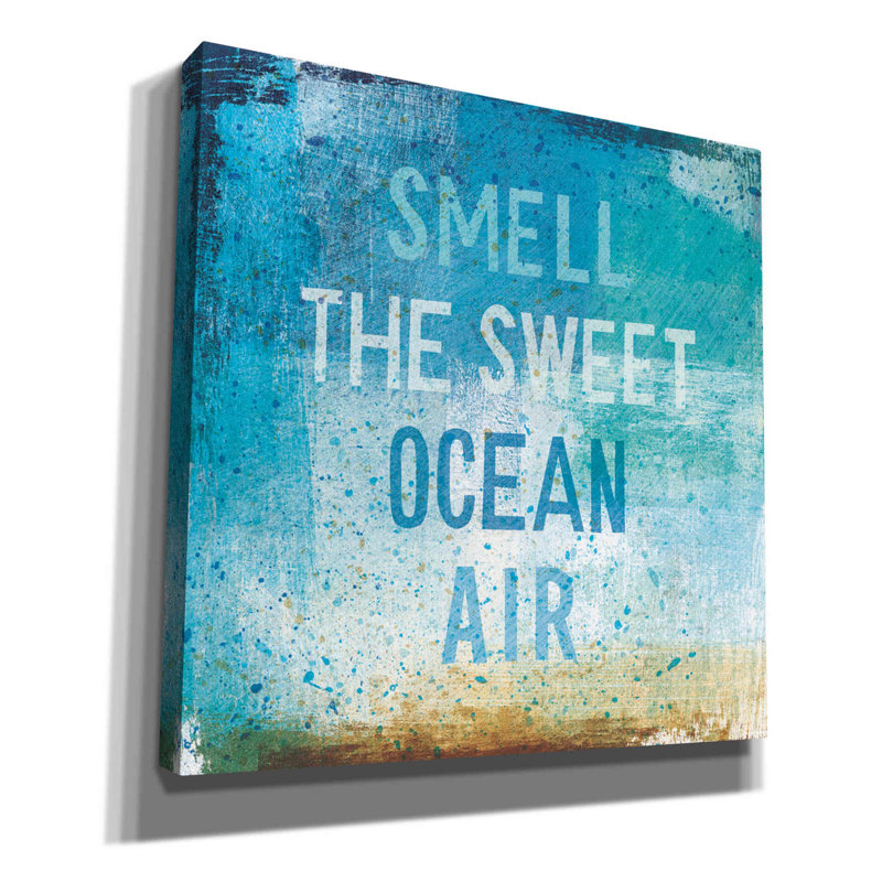 'Beachscape Abstract II' by Michael Mullan, Canvas Wall Art, 26" H x 26" W x 1.5" D, Wrapped Canvas, No Matte
