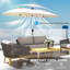 Outsunny Garden Parasol-1308074817