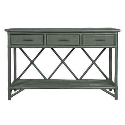 Pencil Rattan 54" Wide Console Table