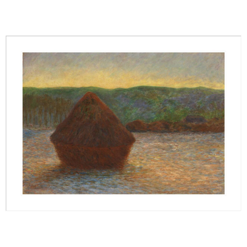 «By Claude Monet», estampe numérique encadrée, H 31,36 po x l 41,5 po
