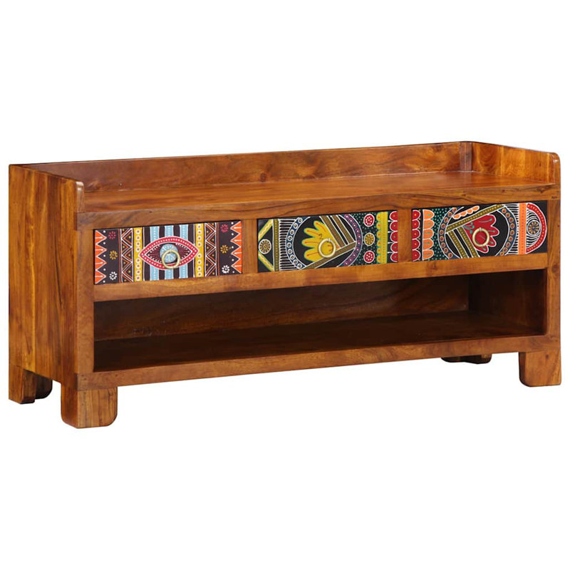 3 Pair Solid Wood Shoe Storage Cabinet