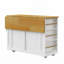 48-inch Kitchen Island Set with 2 Bar Stools, Drop Leaf & Power Outlet (Three Packages)