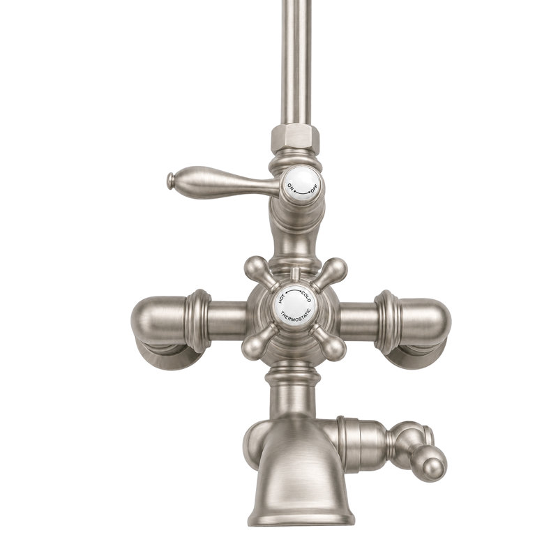 Système de douche thermostatique 60 po Exposed, Nickel mat