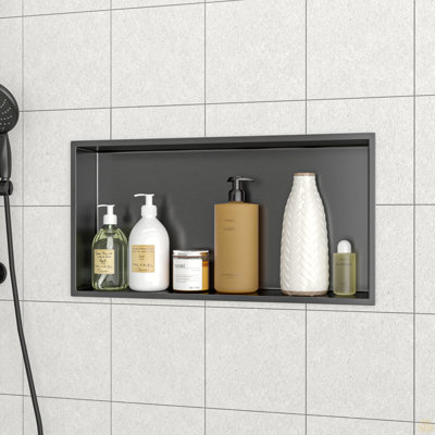 Niche de douche en acier inoxydable 25 po x 13 po